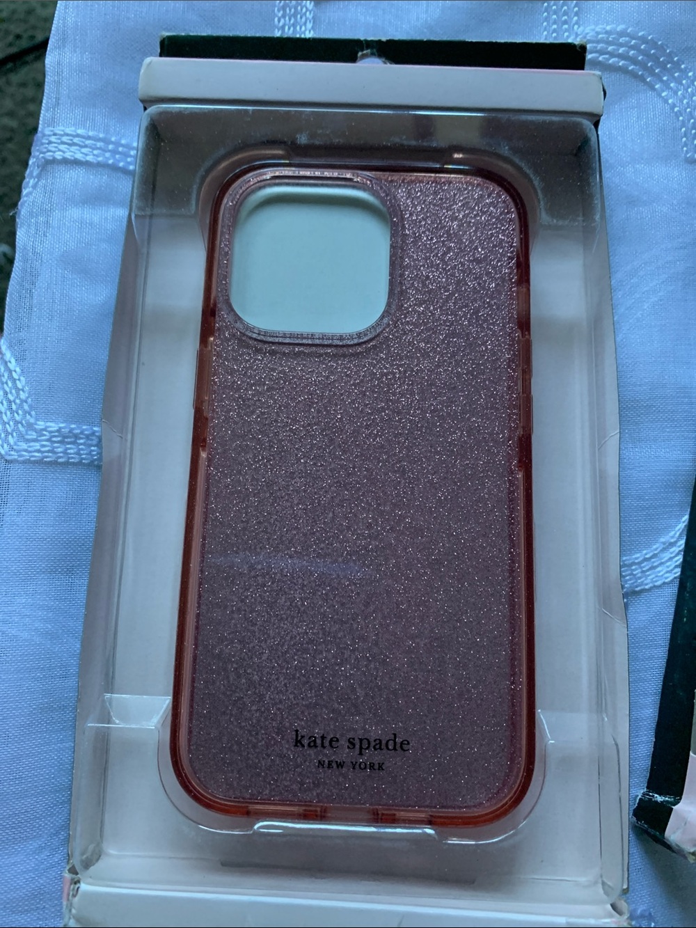 kate spade Clear Phone Case with Light Pink Trim for iPhone 13 Pro